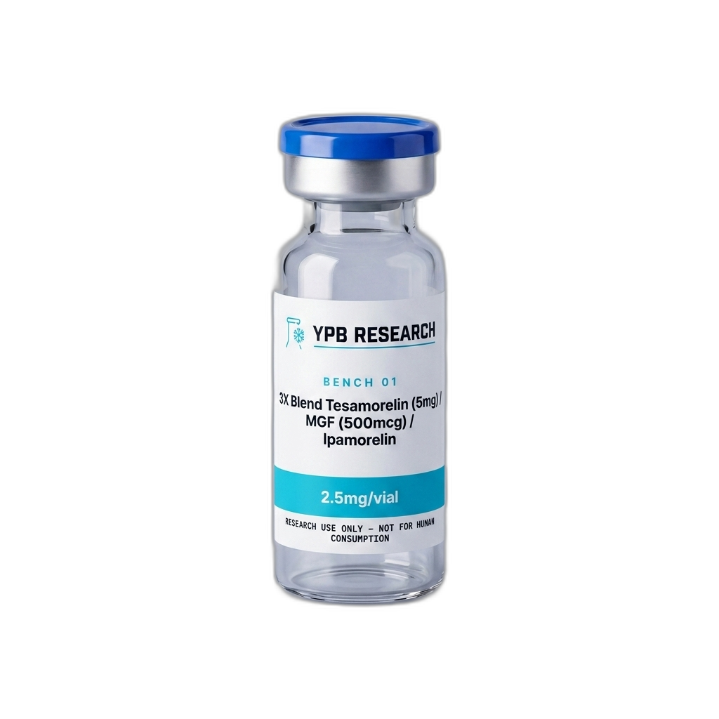 3X Blend Tesamorelin (5mg) / MGF (500mcg) / Ipamorelin (2.5mg)
